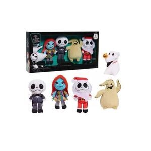 Disney Tim Burton's The Nightmare Before Christmas 5 Plush Collector Set